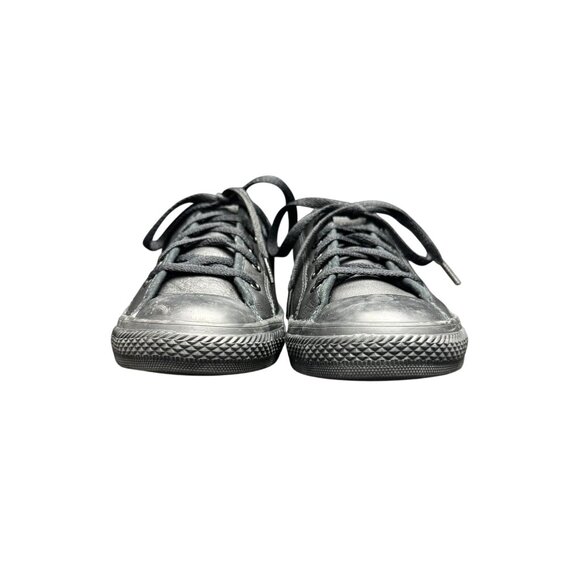 Converse All Star Black Leather Low-Top Women's Shoes 564986C, Size 6 - Picture 3 of 11